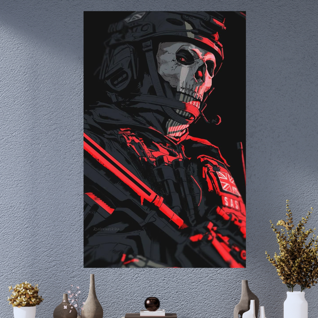 CALL OF DUTY|GHOST|GAMING POSTER