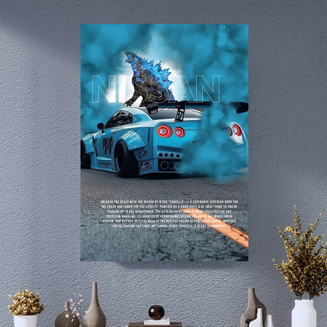 NISSAN SKYLINE GTR  x GODZILLA