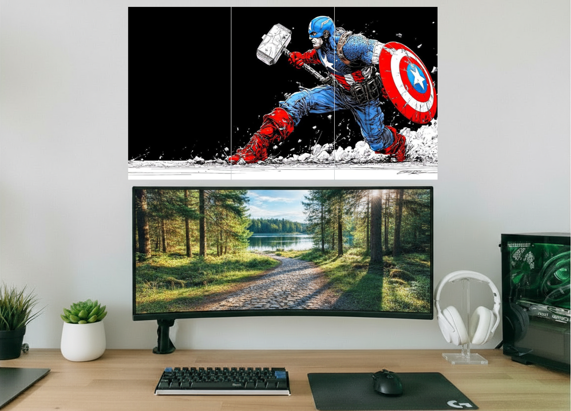 CAPTION AMERICA|MARVEL SET|3 PIECE SET